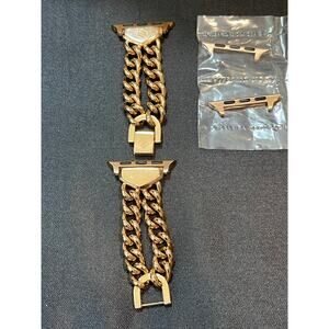 Kendra Scott Whitley Double Chain Apple Watch Band Rose Gold XS